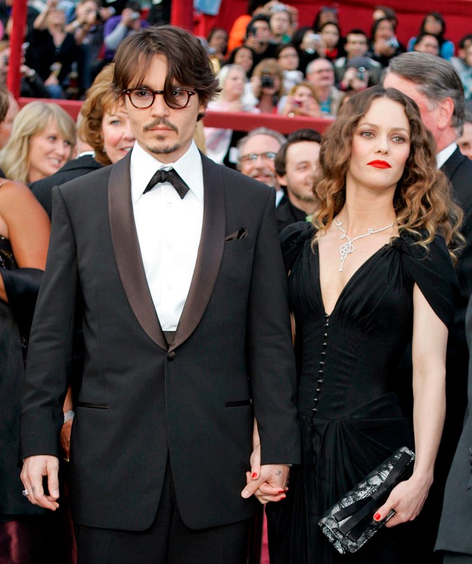 Johnny Depp & Vanessa Paradis hold hands