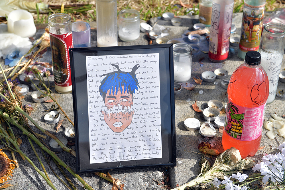 XXXTentacion roadside memorial, Deerfield Beach, USA - 23 Jun 2018