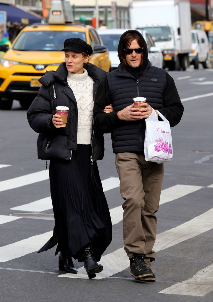 Diane Kruger & Norman Reedus Fetch Coffee