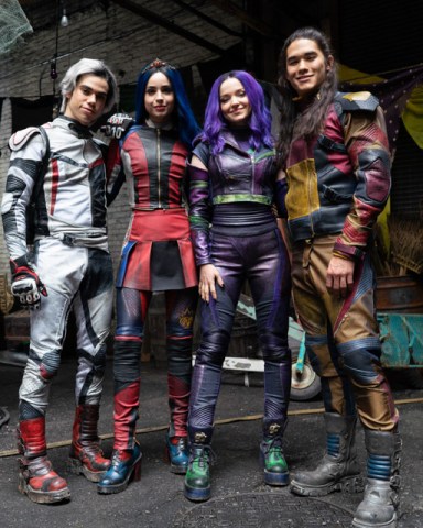 DESCENDANTS 3 - In this highly anticipated trequel about the sons and daughters of Disney's most infamous villains, Mal and the villain kids (VKs) must save Auradon from an evil threat. "Descendants 3" will debut summer 2019 on Disney Channel. (Disney Channel/David Bukach)CAMERON BOYCE, SOFIA CARSON, DOVE CAMERON, BOOBOO STEWART