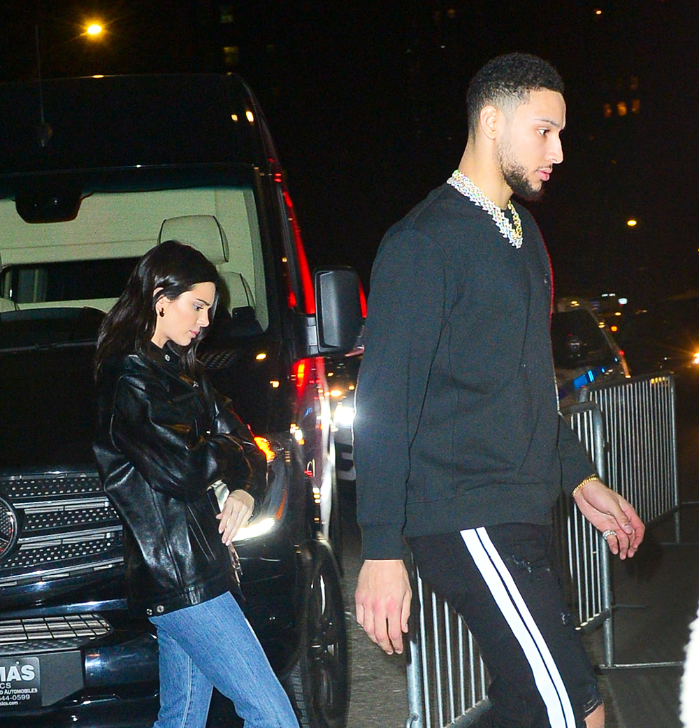 Kendall Jenner And Ben Simmons Go For Valentine's Dinner Date At Zuma In New York