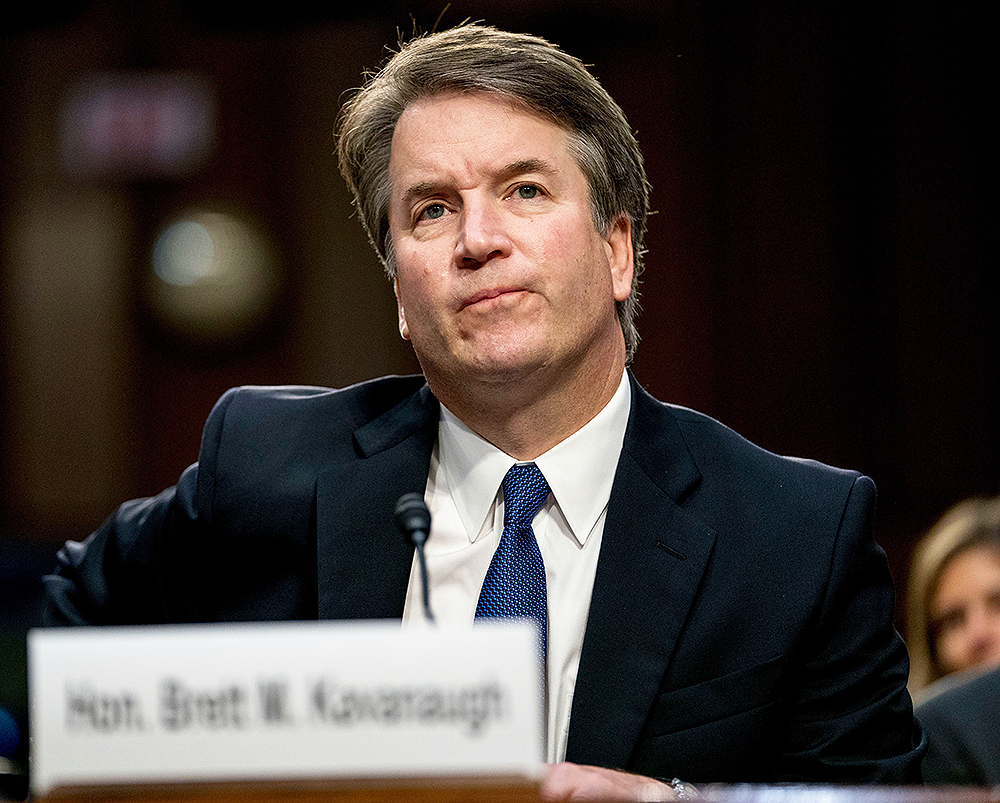 President Donald Trump's Supreme Court nominee, Brett Kavanaugh, a federal appeals court judge, appears before the Senate Judiciary Committee on Capitol Hill in Washington, to begin his confirmation to replace retired Justice Anthony Kennedy
Senate Supreme Court, Washington, USA - 04 Sep 2018