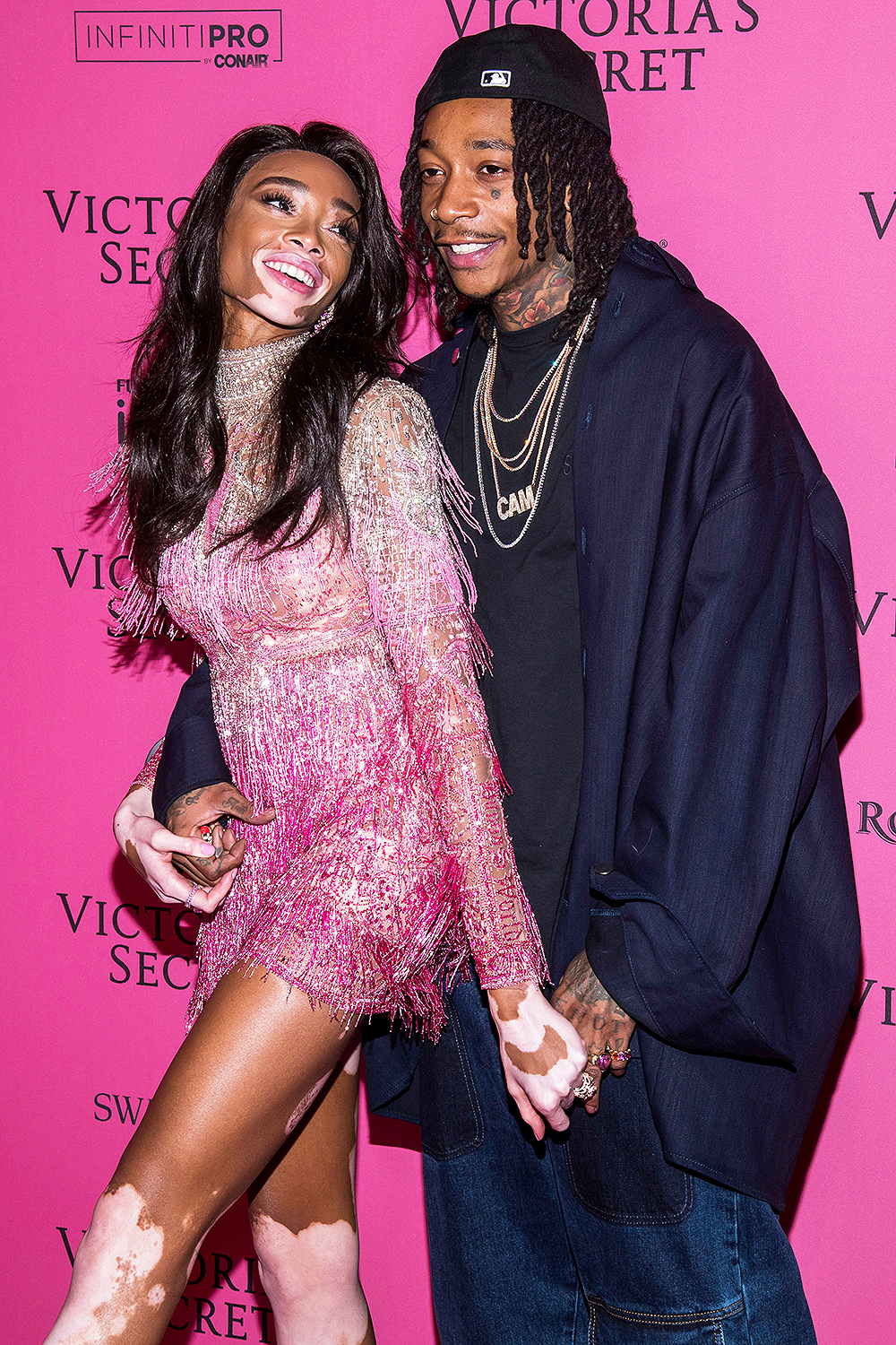 Winnie Harlow, Wiz Khalifa
2018 Victoria's Secret Fashion Show - After Party Arrivals, New York, USA - 08 Nov 2018