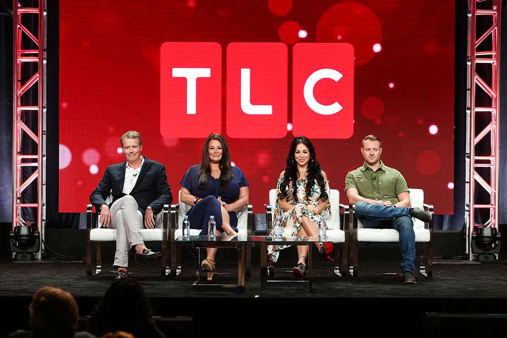 Matt Sharp, Molly Hopkins, Paola Mayfield and Russ Mayfield
TLC '90 Day Fiance' TV show panel, TCA Summer Press Tour, Los Angeles, USA - 26 Jul 2018