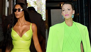 kim kardashian neon green