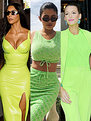 kim kardashian neon green