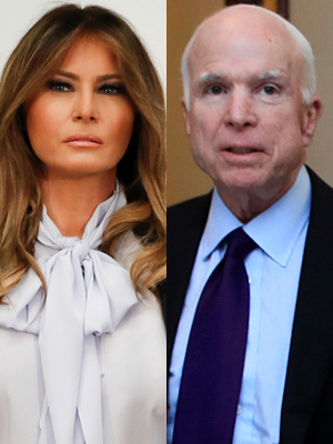 Melania Trump And John McCain