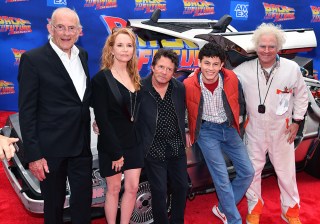 Christopher Lloyd, Lea Thompson, Michael J. Fox, Casey Likes and Roger Bart
'Back To The Future: The Musical' Broadway Gala Performance, New York, USA - 25 Jul 2023