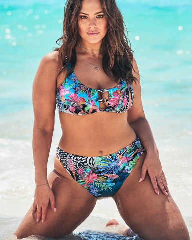 Ashley Graham proudly shows off her voluptuous figure alongside her sister in the new Swimsuits For All summer collection. The 31-year-old plus-size model is joined by her younger sister Abigail in the summery beach photoshoot, where the pair are seen cavorting together in the surf. The new capsule collection celebrates the ‘immeasurable relationship, unconditional support, and encouragement that is shared among Ashley and her sister Abigail,’ according to the brand and the campaign was shot on the beaches of Punta Cana, in the Dominican Republic. The campaign captures their sisterly bond through a series of "then and now" family photos, traveling back in time to their adolescence. Ashley said: ’Despite our six-year age difference and busy lifestyles, my little sister and I have always been strong presences in each other's lives. We've shared countless memories together and going through our childhood photos was a trip down memory lane. ‘Abigail has always been my rock, and I was honored to have her by my side during this photoshoot. Plus, she's a new mom and has never looked hotter in a swimsuit!’ Abigail was also thrilled to model alongside Ashley. ‘I love to support Ashley in everything she does, especially when it comes to promoting her message of beauty beyond size. As children, Ashley and I created a very tight bond that we have been able to carry over to adulthood. ‘Every summer, we would go on road trips together to different states. I'll never forget Ashley getting stung by jellyfish in Florida. It was hilarious! I'll forever be grateful for the sisterly love we have for one another and will never forget the special moments we shared during the photoshoot in Punta Cana," says Abigail. The nine-piece swim collection features mesh panels, netting, exotic florals and animal prints. Styles to highlight include the Phenom Triangle Monkini, Red Orange Heiress High Waist Bikini, and Gala One Shoulder One Piece. Retailing under $104, the As