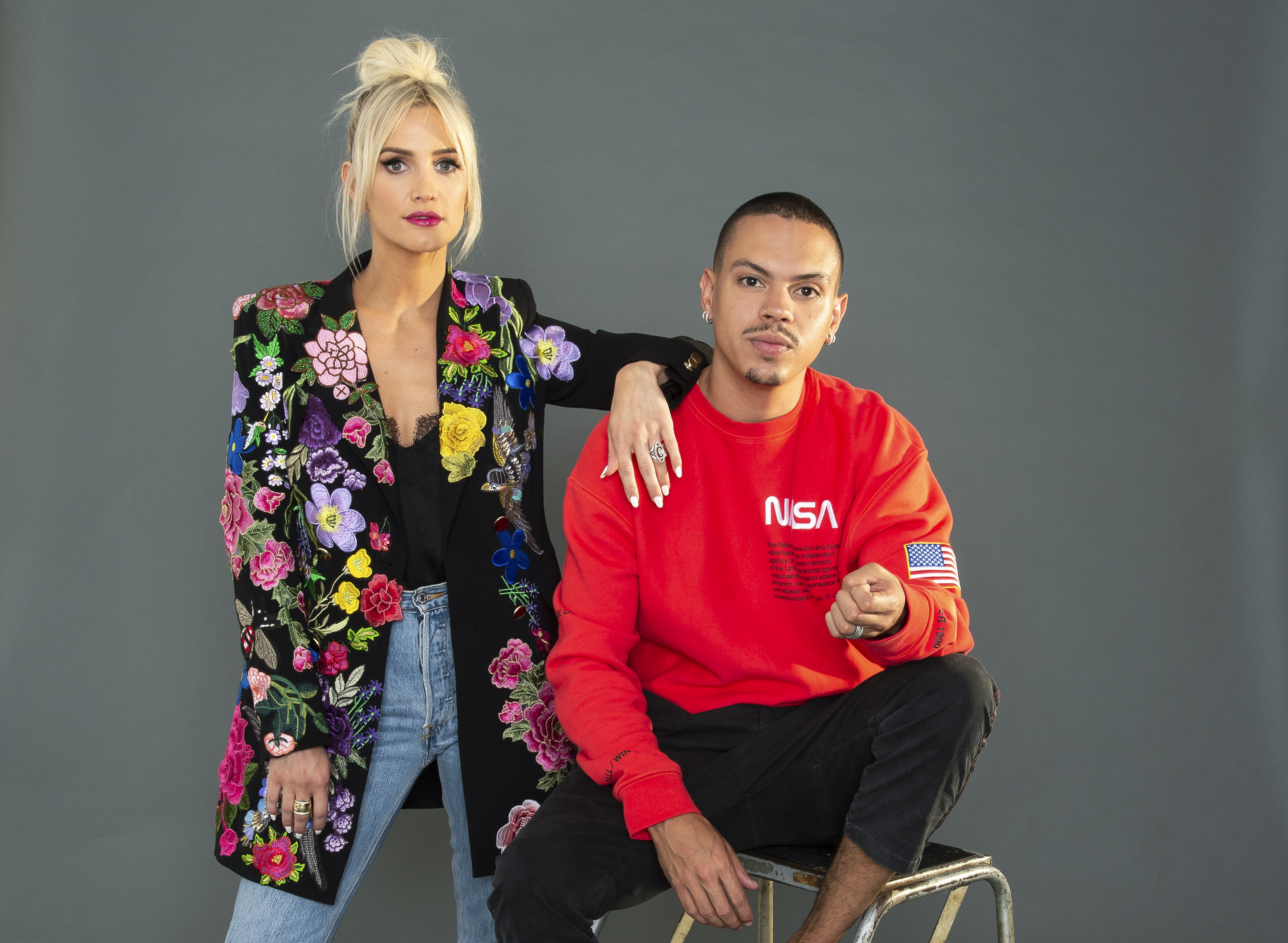 Ashlee Simpson Ross & Evan Ross stop by HollywoodLife ahead of the premiere of their E! show, Ashlee + Evan