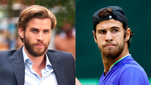 Liam Hemsworth, Karen Khachanov