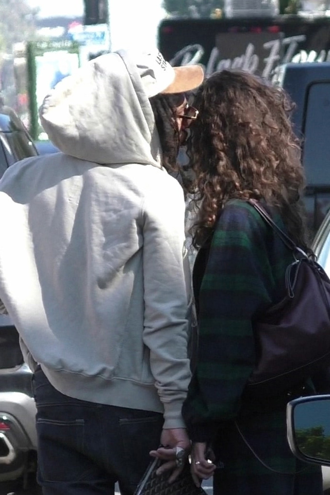 West Hollywood, CA  - Luka Sabbat shares a kiss with a mystery girl on Melrose Place. Luka looks casual for the outing as the duo enjoy their Saturday together.

Pictured: Luka Sabbat

BACKGRID USA 27 OCTOBER 2018 

USA: +1 310 798 9111 / usasales@backgrid.com

UK: +44 208 344 2007 / uksales@backgrid.com

*UK Clients - Pictures Containing Children
Please Pixelate Face Prior To Publication*