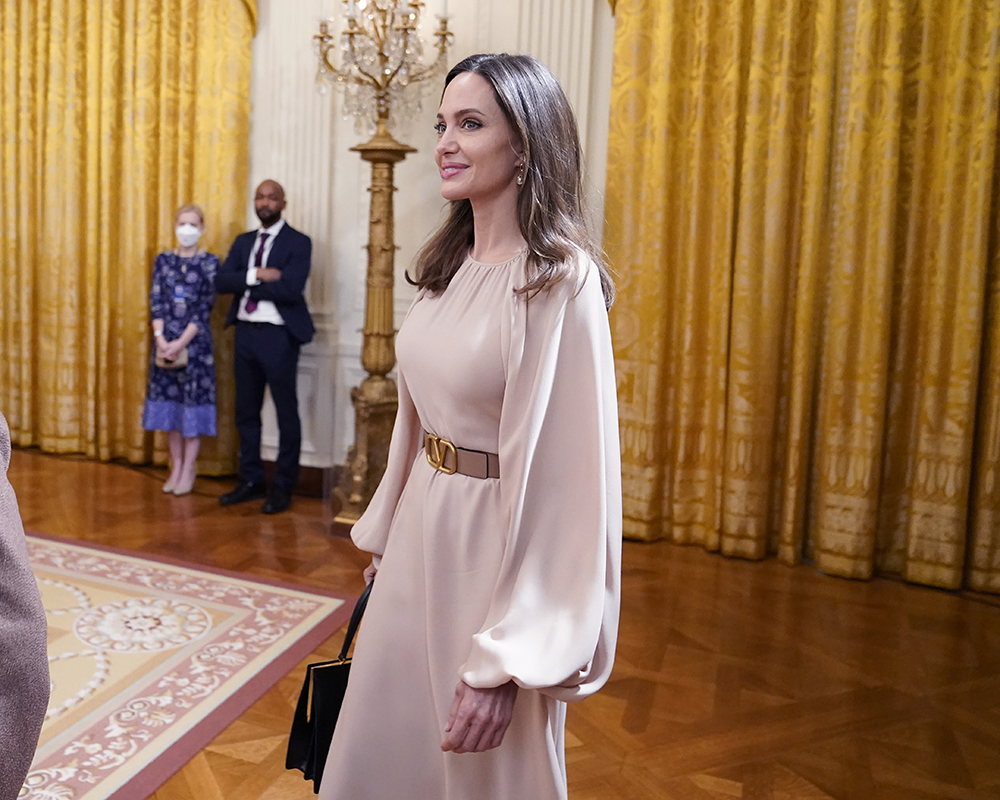 Actress and activist Angelina Jolie arrives to attend an event to celebrate the reauthorization of the Violence Against Women Act in the East Room of the White House, in Washington
Biden, Washington, United States - 16 Mar 2022