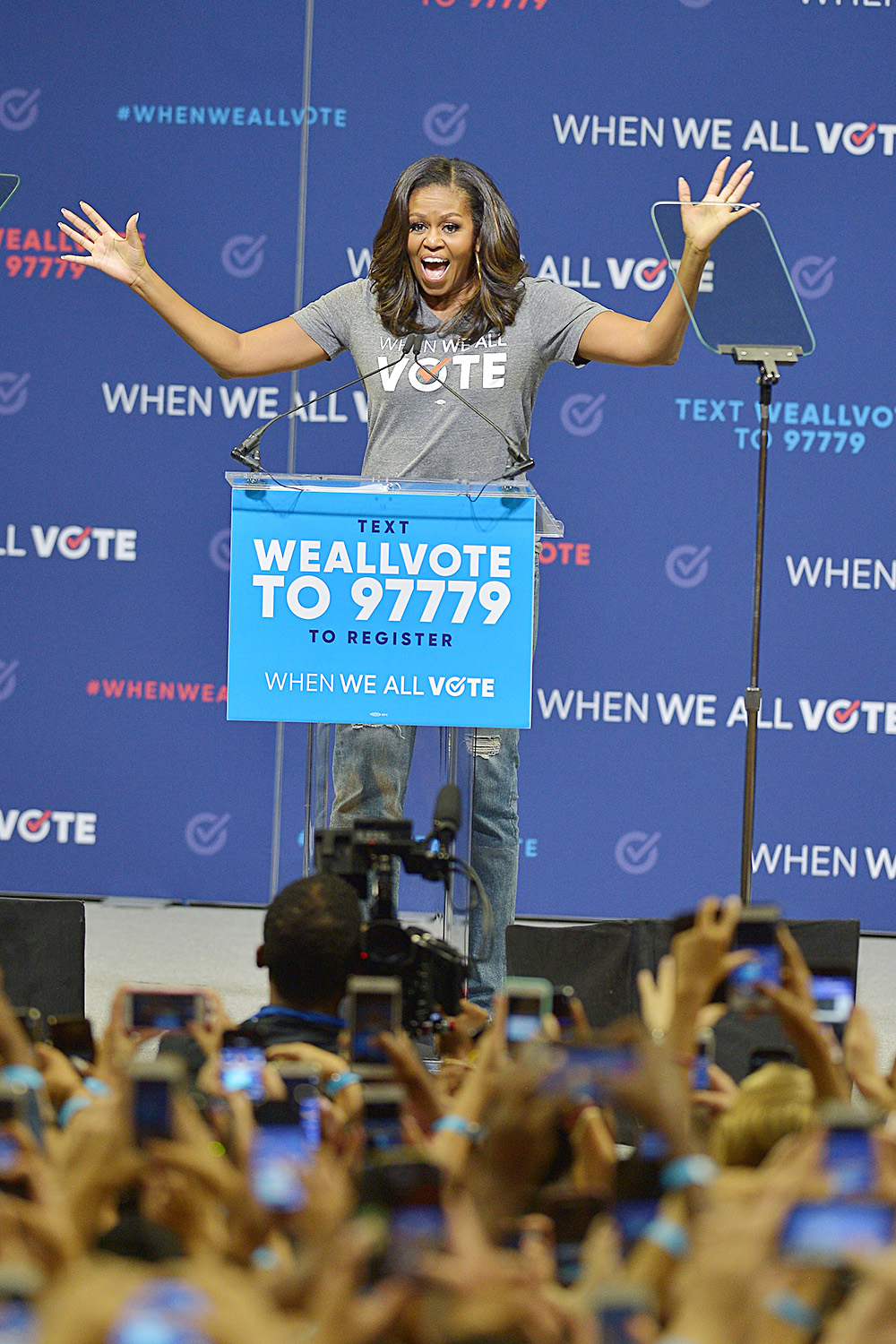 Former First Lady Michelle Obama'When We All Vote' rally, Coral Gables, USA - 28 Sep 2018