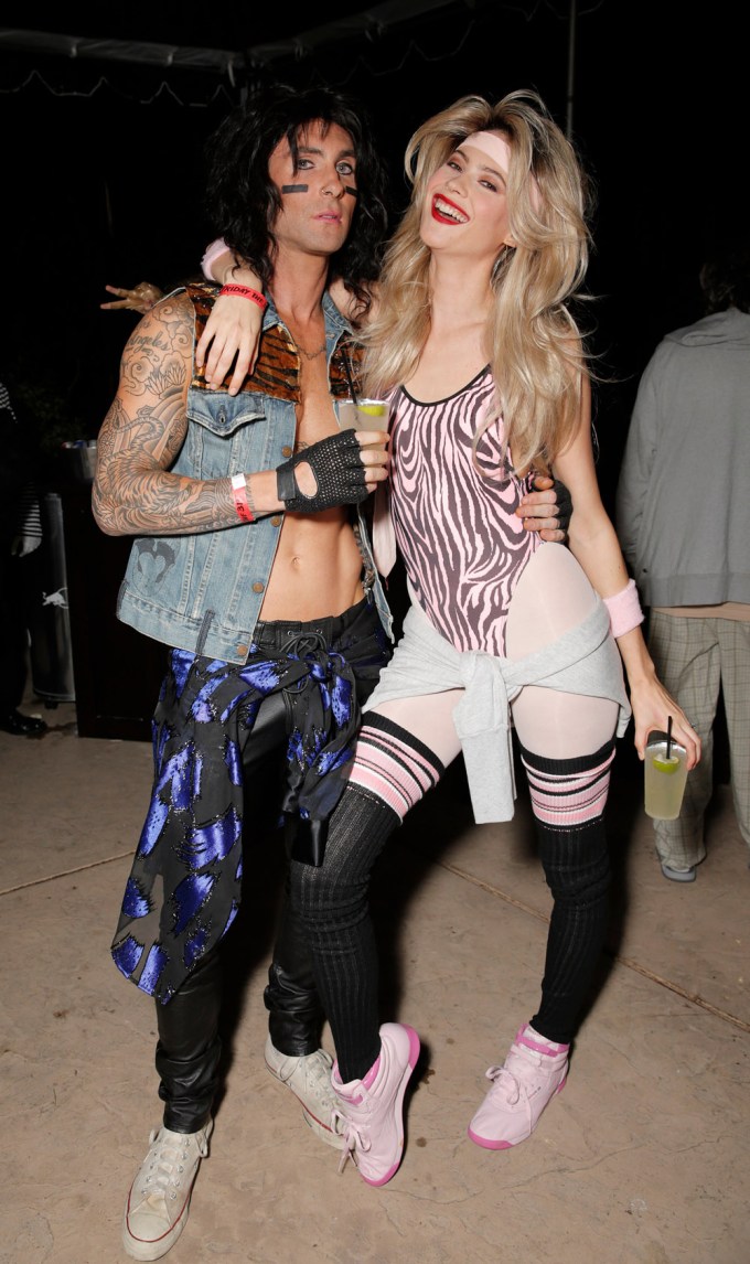 Adam Levine & Behati Prinsloo at Maroon 5’s party