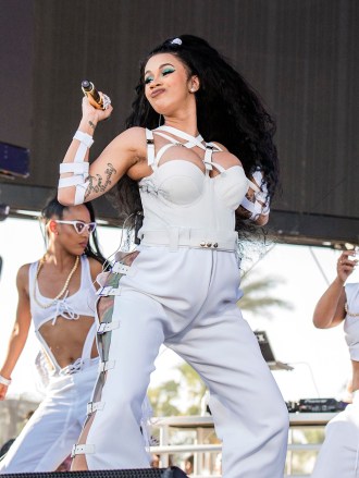 Cardi B performs at the Coachella Music & Arts Festival at the Empire Polo Club, in Indio, Calif
2018 Coachella Music And Arts Festival - Weekend 2 - Day 3, Indio, USA - 22 Apr 2018