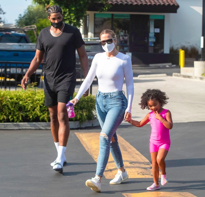 Khloe Kardashian & Tristan Thompson Take True To Dance Class