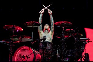 Travis Barker of Blink 182
Lollapalooza Music Festival, Grant Park, Chicago, Illinois, USA - 04 Aug 2017