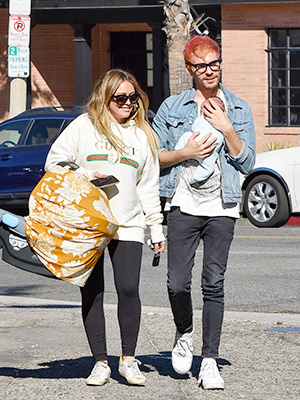 hilary duff losing baby weight
