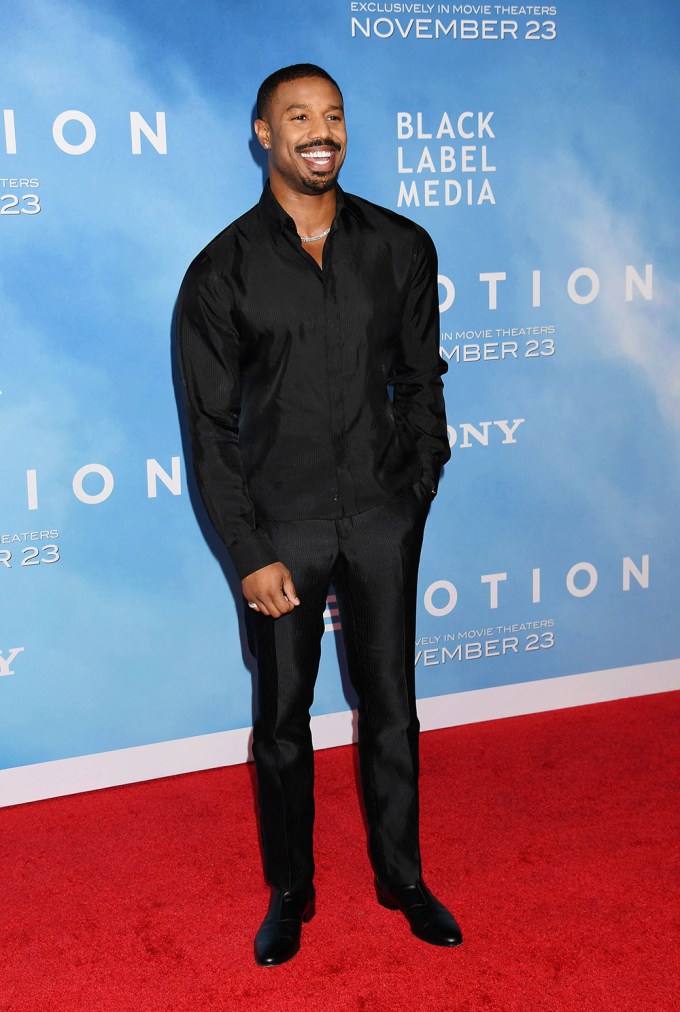 Michael B. Jordan at the Premiere of ‘Devotion’