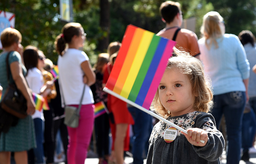 Gay Pride rally in Podgorica, Montenegro - 23 Sep 2017