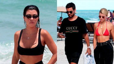 Kourtney Kardashian Sofia Richie Scott Disick Vacation