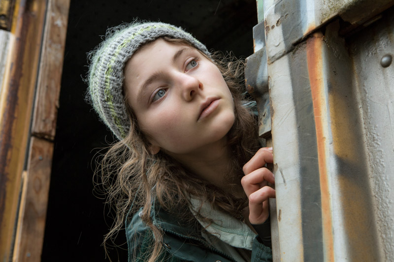 Thomasin Harcourt McKenzie stars as Tom in Debra Granik's LEAVE NO TRACE, a Bleecker Street release.