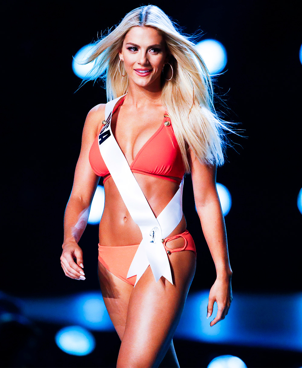 Editorial use onlyMandatory Credit: Photo by DIEGO AZUBEL/EPA-EFE/REX/Shutterstock (10033226i)Miss USA Sarah Rose Summers poses in her swimsuit during the Miss Universe 2018 preliminary round in Bangkok, Thailand, 13 December 2018. Women representing 94 nations participate in the 67th beauty pageant Miss Universe 2018 which will be held in Bangkok on 17 December 2018.Miss Universe 2018, Bangkok, Thailand - 13 Dec 2018