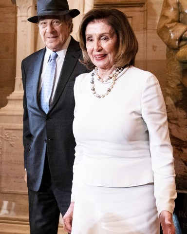 House Speaker Nancy Pelosi (L) and husband Paul Pelosi (R) during the unveiling of a portrait of Speaker Pelosi at the US Capitol, Washington, DC, USA, 14 December 2022. Leader Pelosi is standing down from Democratic Party Leadership after two terms as House Speaker.
Unveiling of portrait of House Speaker Nancy Pelosi, Washington Dc, USA - 14 Dec 2022