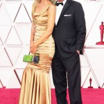 FOR EDITORIAL USE ONLY. No marketing or advertising is permitted without the prior consent of A.M.P.A.S.
Mandatory Credit: Photo by Matt Petit/A.M.P.A.S./Shutterstock (11875500tj)
Aaron Sorkin (L) and Paulina Porizkova arrive on the red carpet of The 93rd Oscars® at Union Station in Los Angeles, CA on Sunday, April 25, 2021.
93rd Annual Academy Awards, Arrivals, Los Angeles, USA - 25 Apr 2021