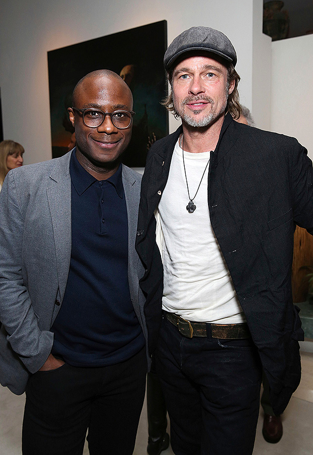 Brad Pitt & Barry Jenkins In LA