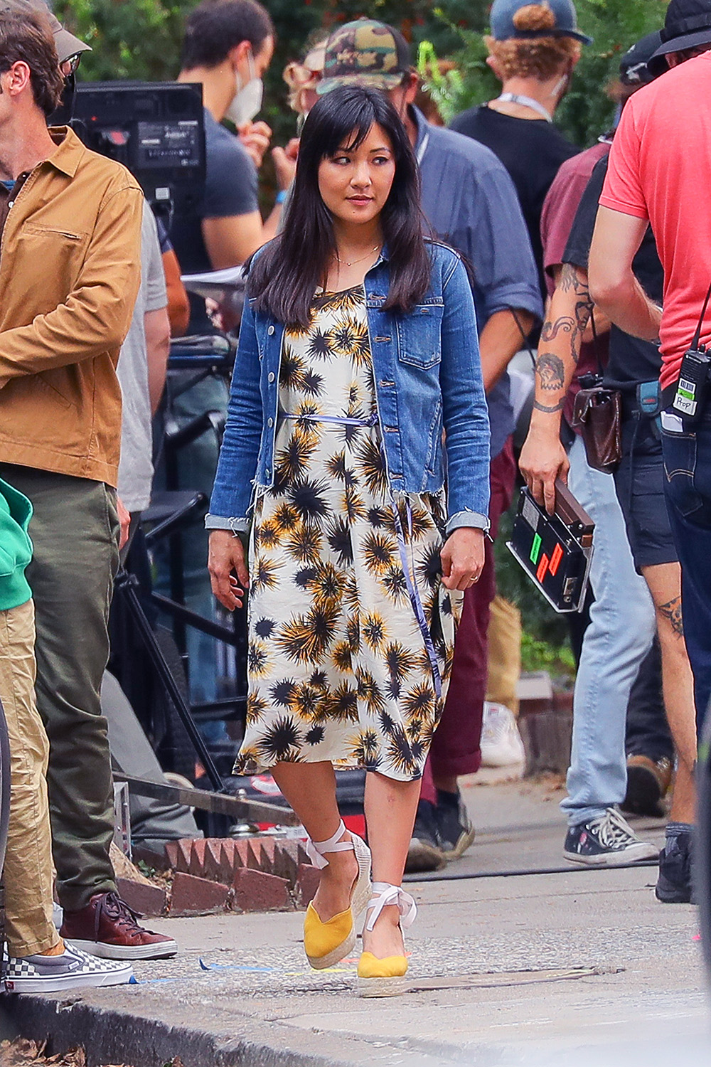 Constance Wu Shooting Lyle Lyle Crocodile in New York City