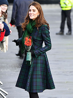 kate middleton plaid coat