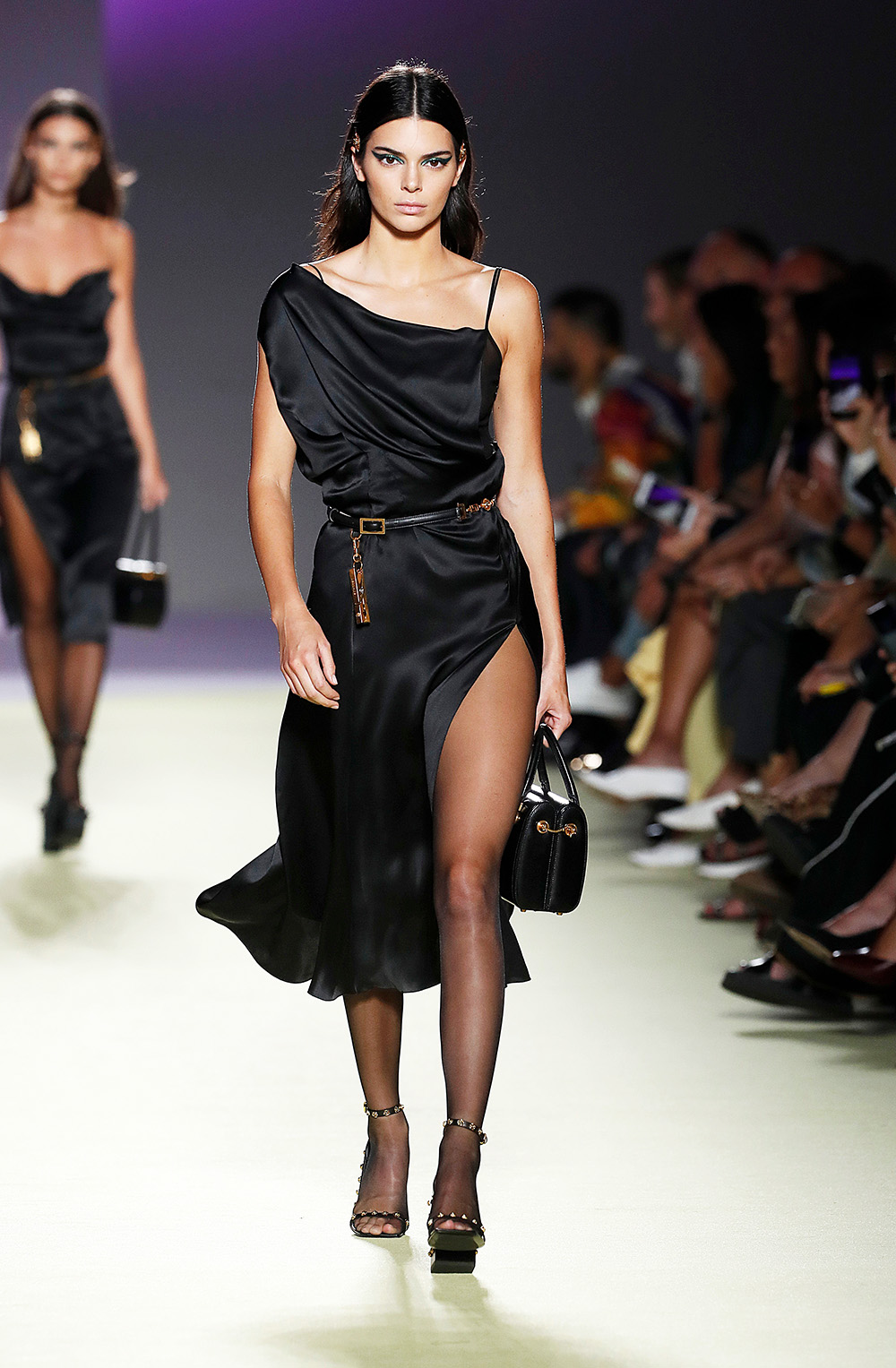 Model Kendall Jenner wears a creation as part of Versace's women's 2019 Spring-Summer collection, unveiled during the Fashion Week in Milan, Italy
Fashion Versace, Milan, Italy - 21 Sep 2018