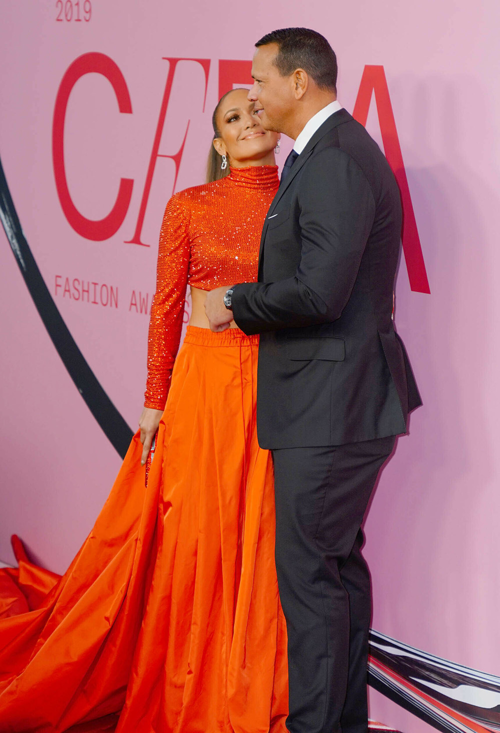 Photo by: XPX/STAR MAX/IPx 2019 6/3/19 Jennifer Lopez and Alex Rodriguez at the CFDA Fashion Awards in Brooklyn, New York.