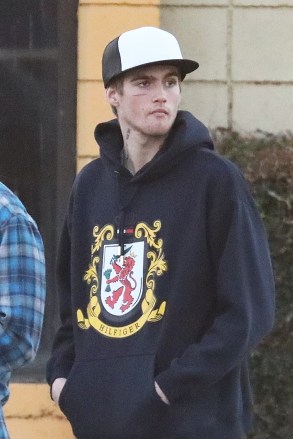 *EXCLUSIVE* Malibu, CA  - **WEB MUST CALL FOR PRICING** Presley Gerber heads to a consultation at DMG & Associates as it is reported his parents Rande Gerber and Cindy Crawford are seeking a therapist’s help for their son amid suggestions that he is running with the wrong crowd. Presley, 20 recently debuted new face ink that read “misunderstood.’’ Presley has reportedly been sent to a rehab type program in the past and according to recent reports, the young model is feared to be hanging out with a crowd that is negatively impacting him. Presley was seen being dropped off at DMG & Associates on Monday, a facility that according to their website, offers “professional and confidential drug testing services’’ as well as individual counseling evaluations and assessments. *Shot on February 24, 2020*

Pictured: Presley Gerber

BACKGRID USA 27 FEBRUARY 2020 

BYLINE MUST READ: RMBI / BACKGRID

USA: +1 310 798 9111 / usasales@backgrid.com

UK: +44 208 344 2007 / uksales@backgrid.com

*UK Clients - Pictures Containing Children
Please Pixelate Face Prior To Publication*