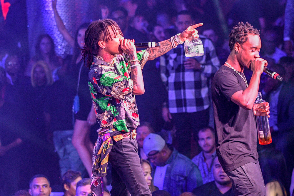 Slim Jimmy and Swae Lee
Rae Sremmurd in concert, Drai's Night Club, Las Vegas, USA - 20 Apr 2018