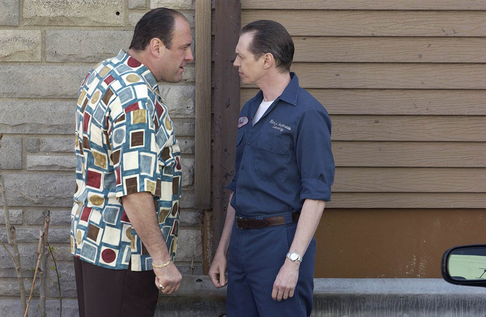 Editorial use only. No book cover usage.Mandatory Credit: Photo by Hbo/Kobal/Shutterstock (5886200bf)James Gandolfini, Steve BuscemiThe Sopranos - 1999HboUSATelevisionOpera