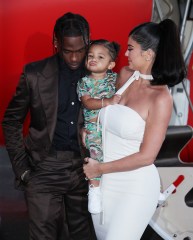 Travis Scott, Stormi Webster and Kylie Jenner
'Travis Scott: Look Mom I Can Fly' film premiere, Arrivals, Barker Hangar, Los Angeles, USA - 27 Aug 2019