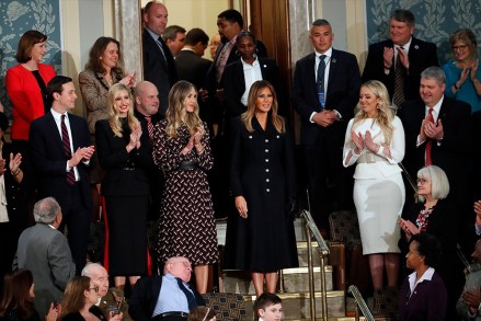 First lady Melania Trump arrives for President Donald Trump's State of the Union address to a joint session of Congress on Capitol Hill in Washington
State of Union, Washington, USA - 05 Feb 2019