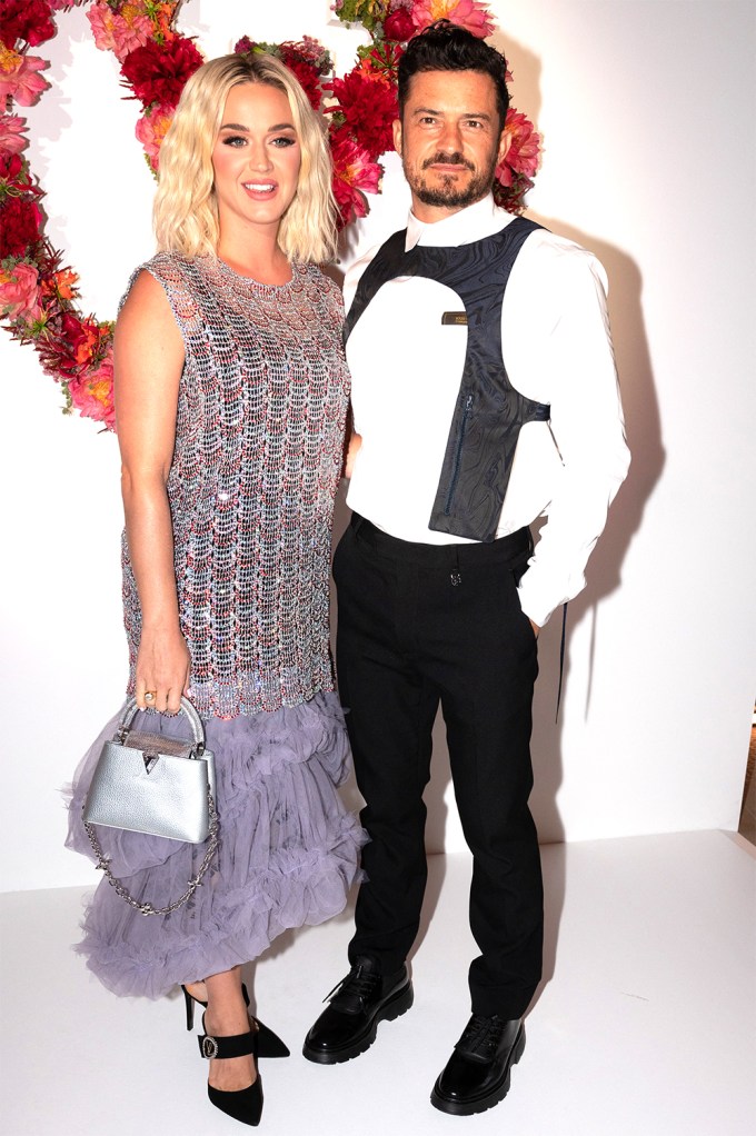 Katy Perry & Orlando Bloom At The Louis Vuitton Parfum Dinner