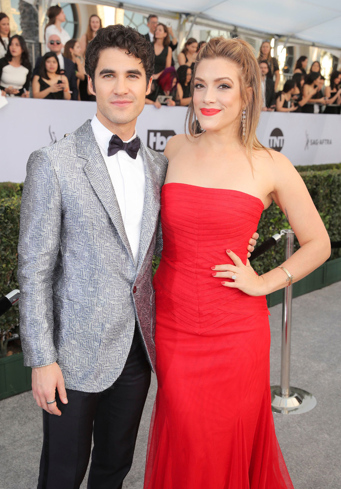 Darren Criss and Mia Swier
25th Annual Screen Actors Guild Awards, Roaming Arrivals, Los Angeles, USA - 27 Jan 2019