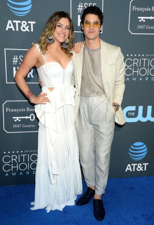 Mia Swier and Darren Criss
24th Annual Critics' Choice Awards, Arrivals, Barker Hanger, Los Angeles, USA - 13 Jan 2019