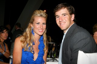 Eli Manning and Abby McGrew
The 36th Film Society Of Lincoln Center's Gala Tribute Honoring Tom Hanks at Alice Tully Hall, New York, America - 27 Apr 2009
Oscar winner Tom Hanks has been honoured at the Film Society's 36th Annual Gala in New York. The star, who is known as being Hollywood's "Mr Nice Guy", was awarded with the society's Chaplin Prize. This award is named after its first recipient, silent-film legend Charlie Chaplin, who, in 1972, returned to the US from exile to accept the commendation. Previous winners have also included Alfred Hitchcock, Billy Wilder, Laurence Olivier, Federico Fellini, Elizabeth Taylor and Meryl Streep. A host of Hollywood stars were on hand to see Hanks collect his award today, including his wife Rita Wilson, Julia Roberts, Charlize Theron, Steven Spielberg and Bruce Springsteen. The evening also featured tributes by writer/director Nora Ephron, actress Sally Field, director Ron Howard and writer/director Mike Nichols.