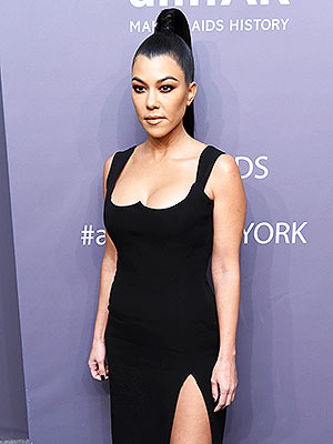 kourtney kardashian amfar gala