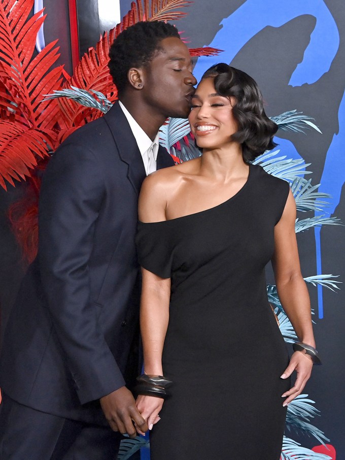 Damson Idris Kisses Lori Harvey