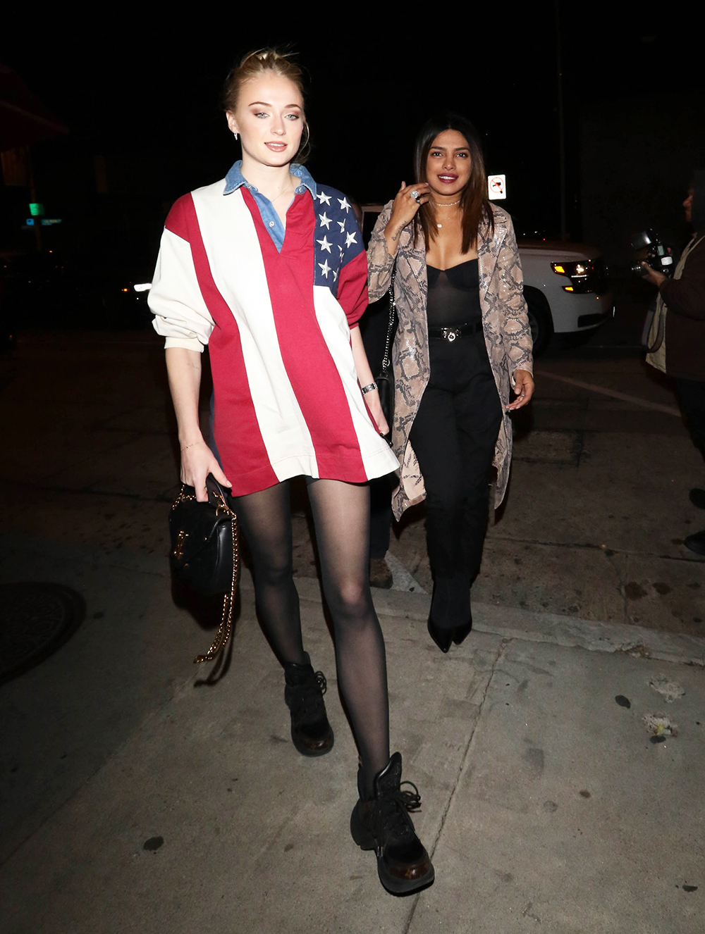 Priyanka Chopra and Sophie Turner out and about, Los Angeles, USA - 22 Jan 2019