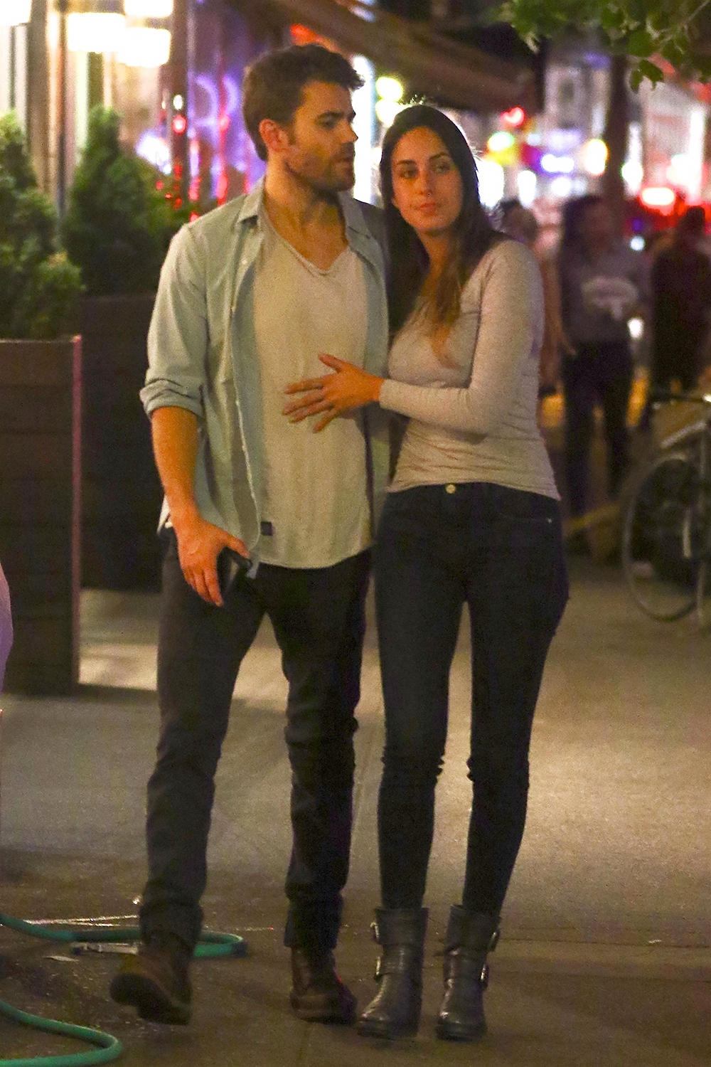 New York, NY  - *EXCLUSIVE*  - Actor Paul Wesley was spotted embracing a mystery woman romantically after a date night dinner at Sant Ambroeus in SoHo, New York. The Vampire Diaries star who split from wife Torrey DeVitto in 2013 was seen sharing some sweet PDA with his date during a night out in NYC.

Pictured: Paul Wesley

BACKGRID USA 21 JUNE 2018 

BYLINE MUST READ: BlayzenPhotos / BACKGRID

USA: +1 310 798 9111 / usasales@backgrid.com

UK: +44 208 344 2007 / uksales@backgrid.com

*UK Clients - Pictures Containing Children
Please Pixelate Face Prior To Publication*