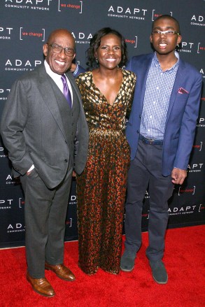 Al Roker, Deborah Roberts, Nicholas Albert Roker. Al Roker, from left, Deborah Roberts and Nicholas Albert Roker attend the 2019 ADAPT Leadership Awards at Cipriani 42nd Street, in New York
2019 ADAPT Leadership Awards, New York, USA - 14 Mar 2019