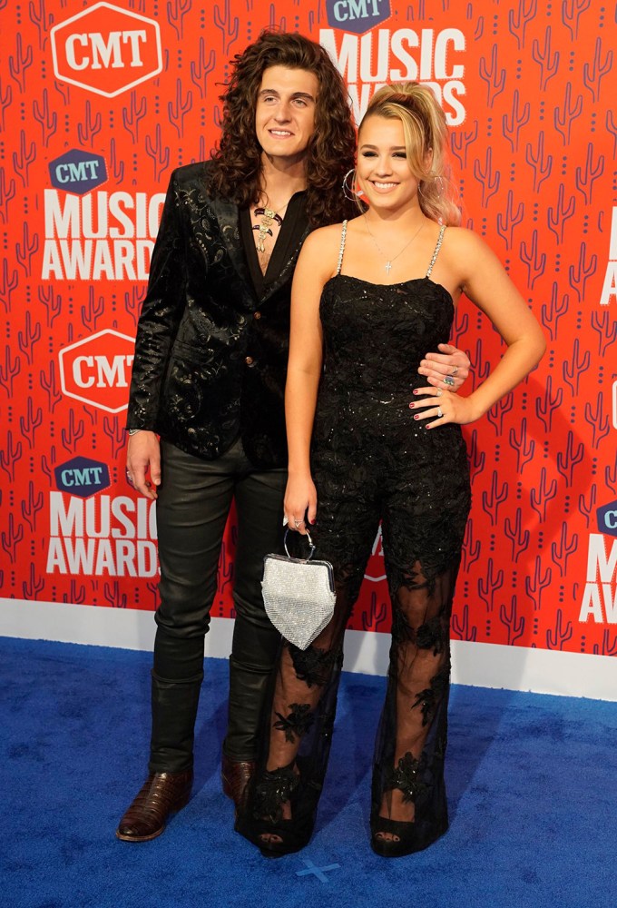 Gabby Barrett and Cade Foehner at 2019 CMT Awards